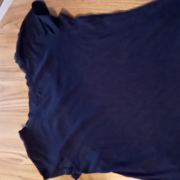 Joe Boxer Juniors Black w Grey Trim Tee Shirt sz M - Picture 3 of 6